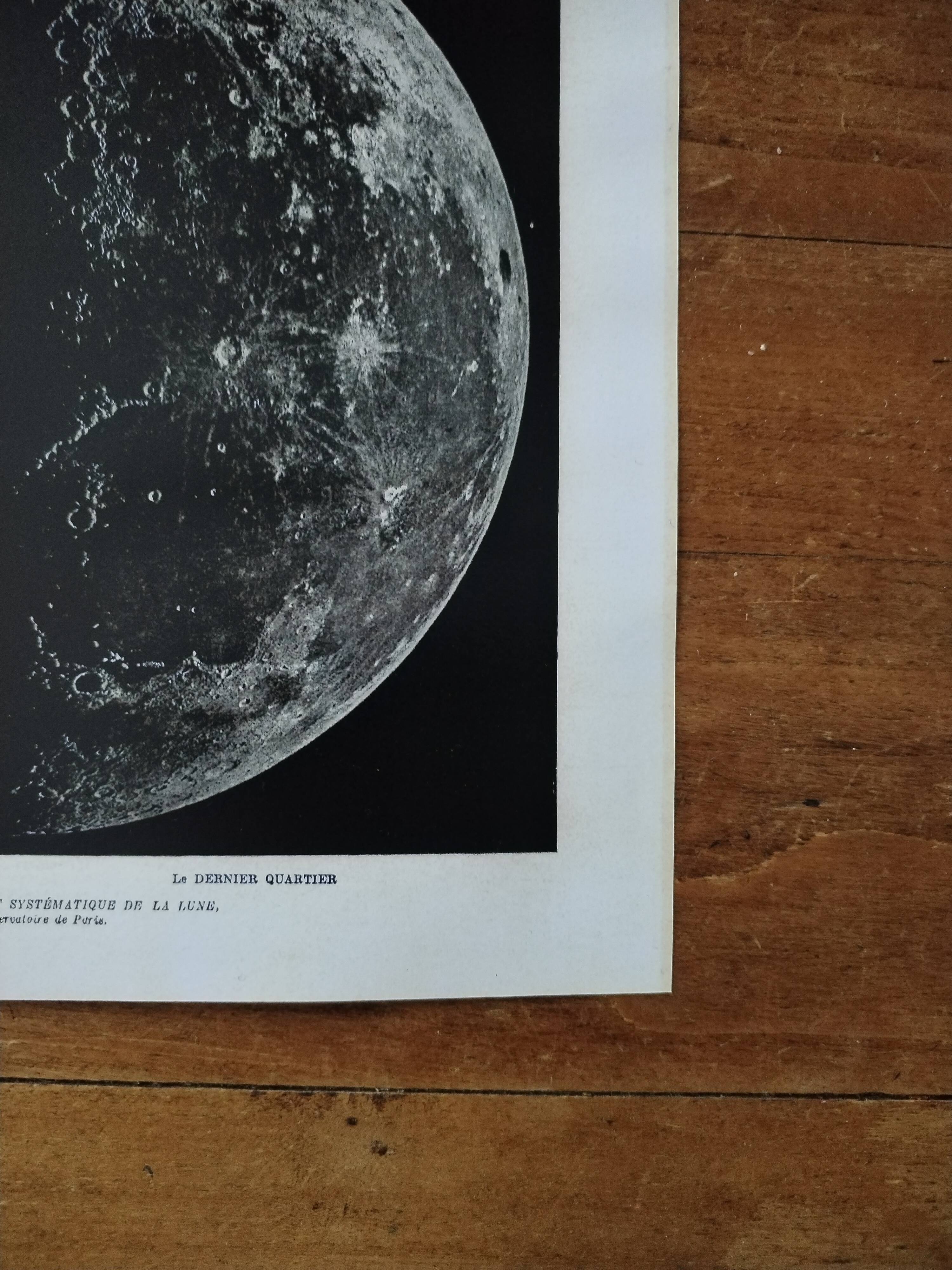 Original lithograph of the Moon