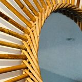 Authentic rattan sun mirror 50.60