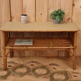 Rattan shelf on legs