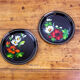 Pair of hand-painted metal plates - soviet style
