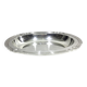 Gallia collection serving dish in silver metal