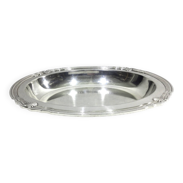 Gallia collection serving dish in silver metal