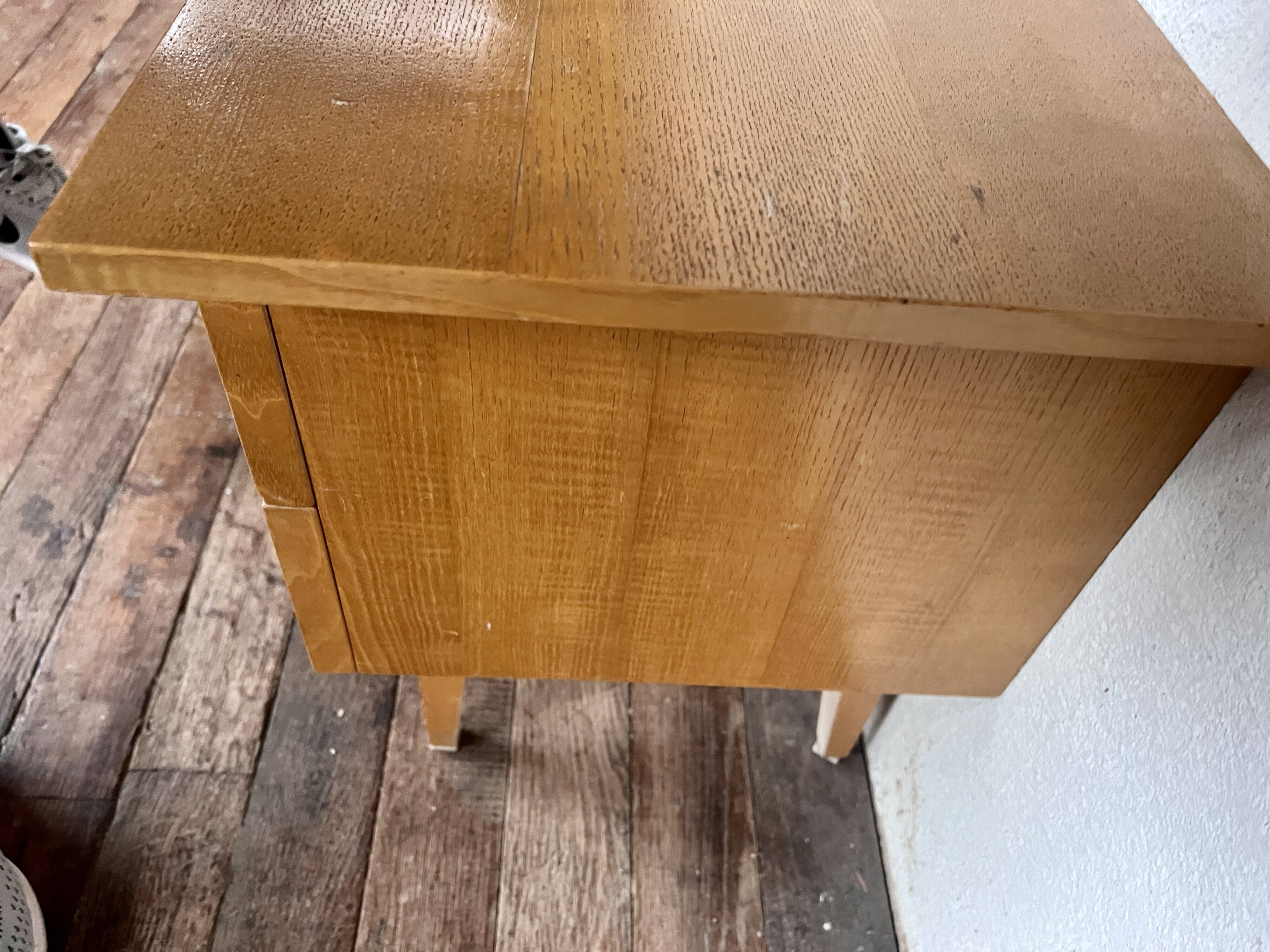 Pair of bedside tables end of vintage sofa