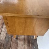 Pair of bedside tables end of vintage sofa
