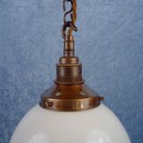Art Deco opaline hanging lamp