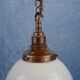 Suspension opaline Art Déco
