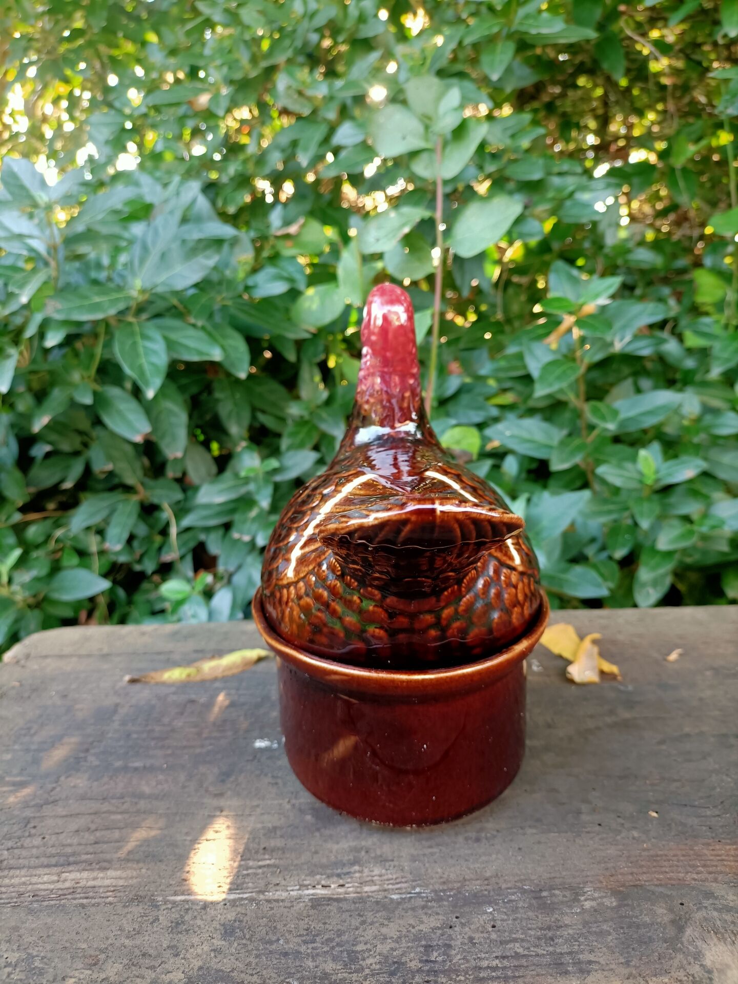 Retro zoomorphic terrine turkey