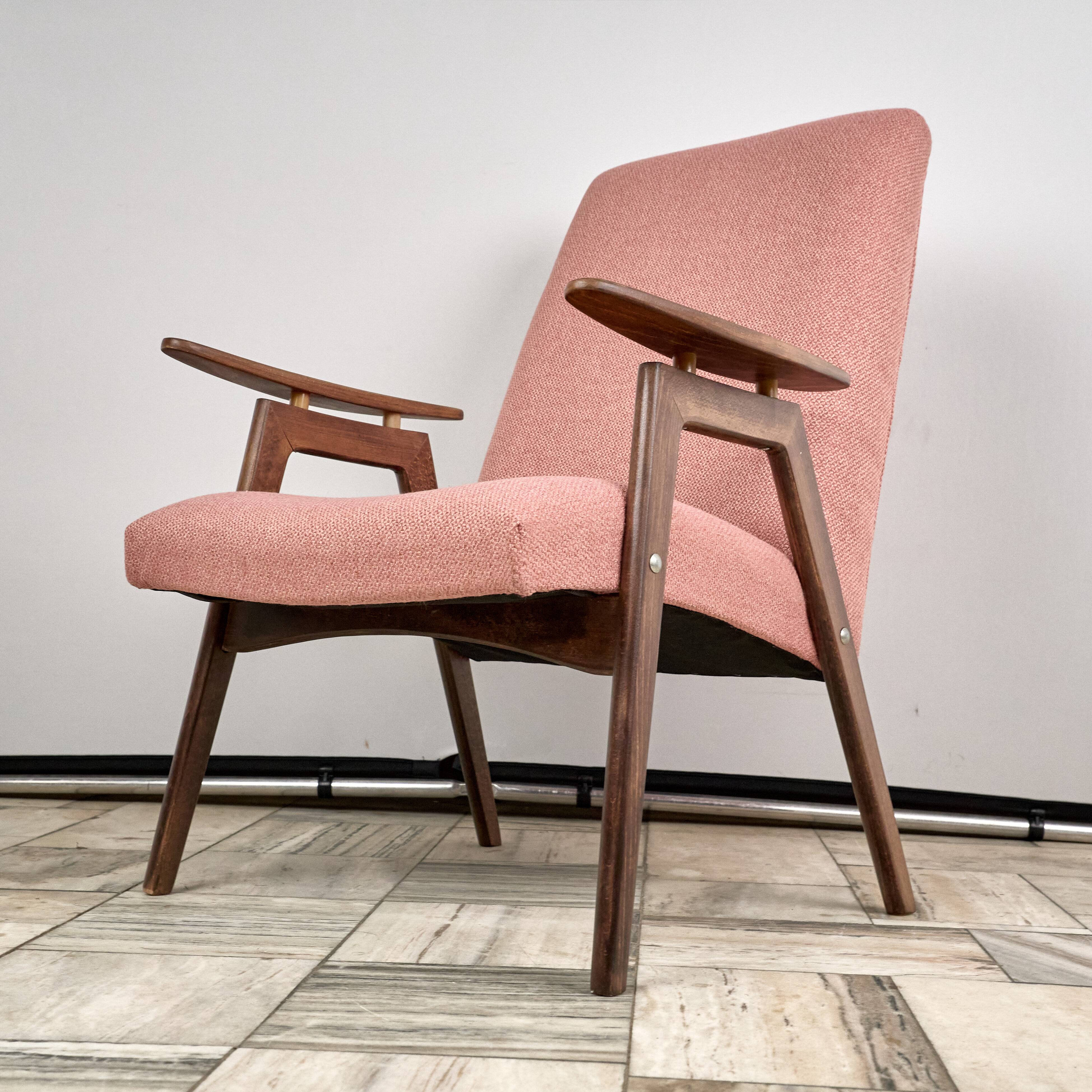 Fauteuil vintage par Jaroslav Smidek pour TON, années 1960, Tchécoslovaquie