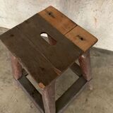 Raw wood stool