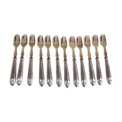 12 fourchettes à gâteau