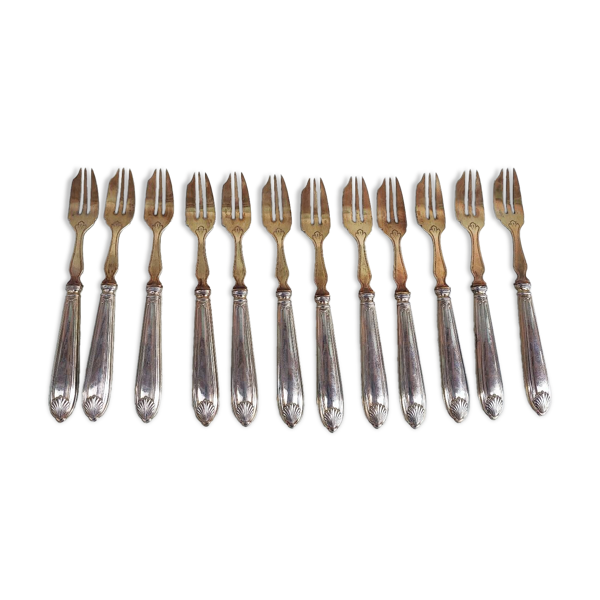 12 fourchettes à gâteau