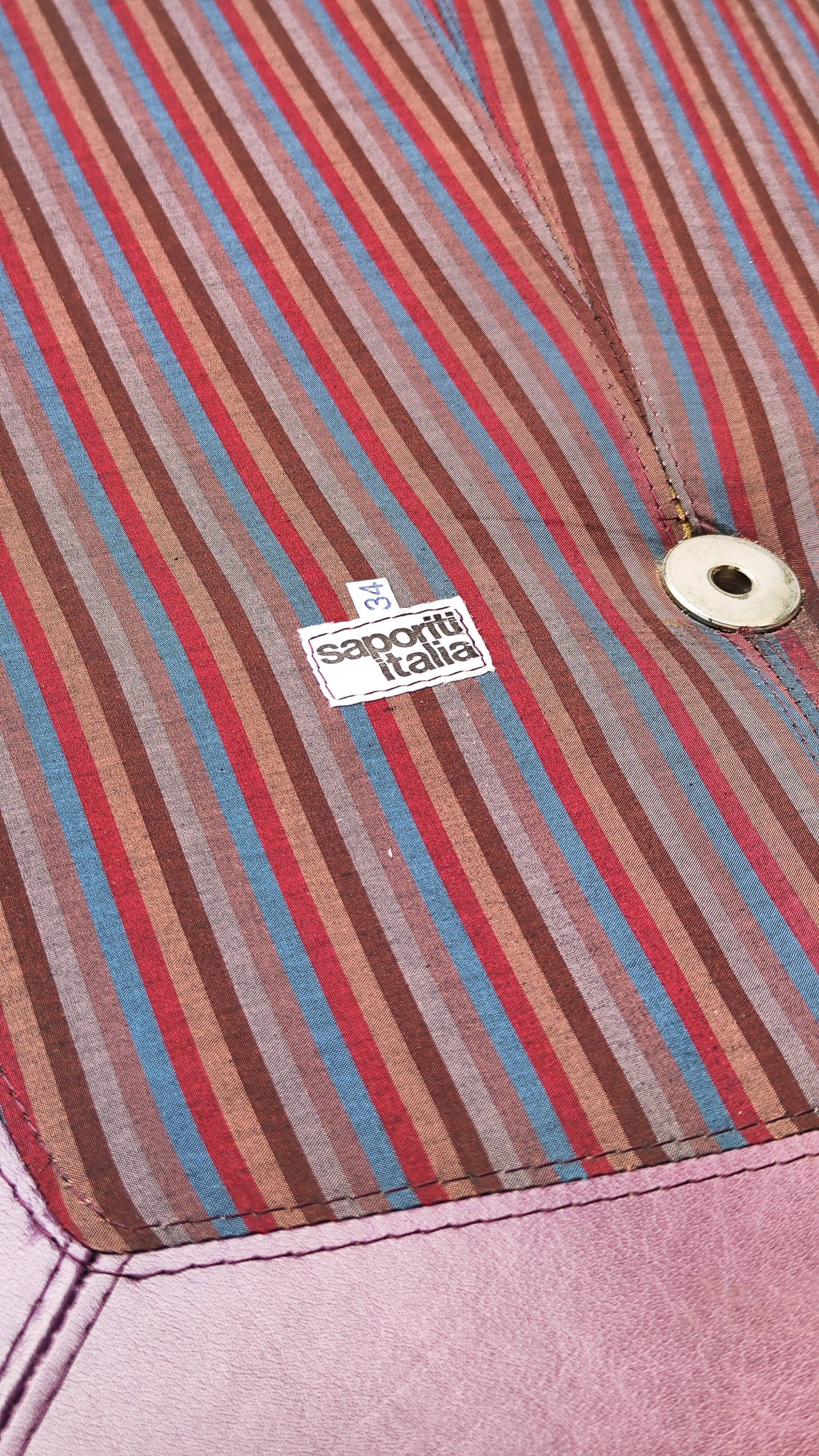 Leather armchair from the Giovanni Offredi years, Saporiti, 1970/80, Italy