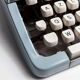 Sky Blue Brother Typewriter from 1980