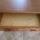 Vintage cane rattan desk with a large top and 5 drawers - 1960s/70s.