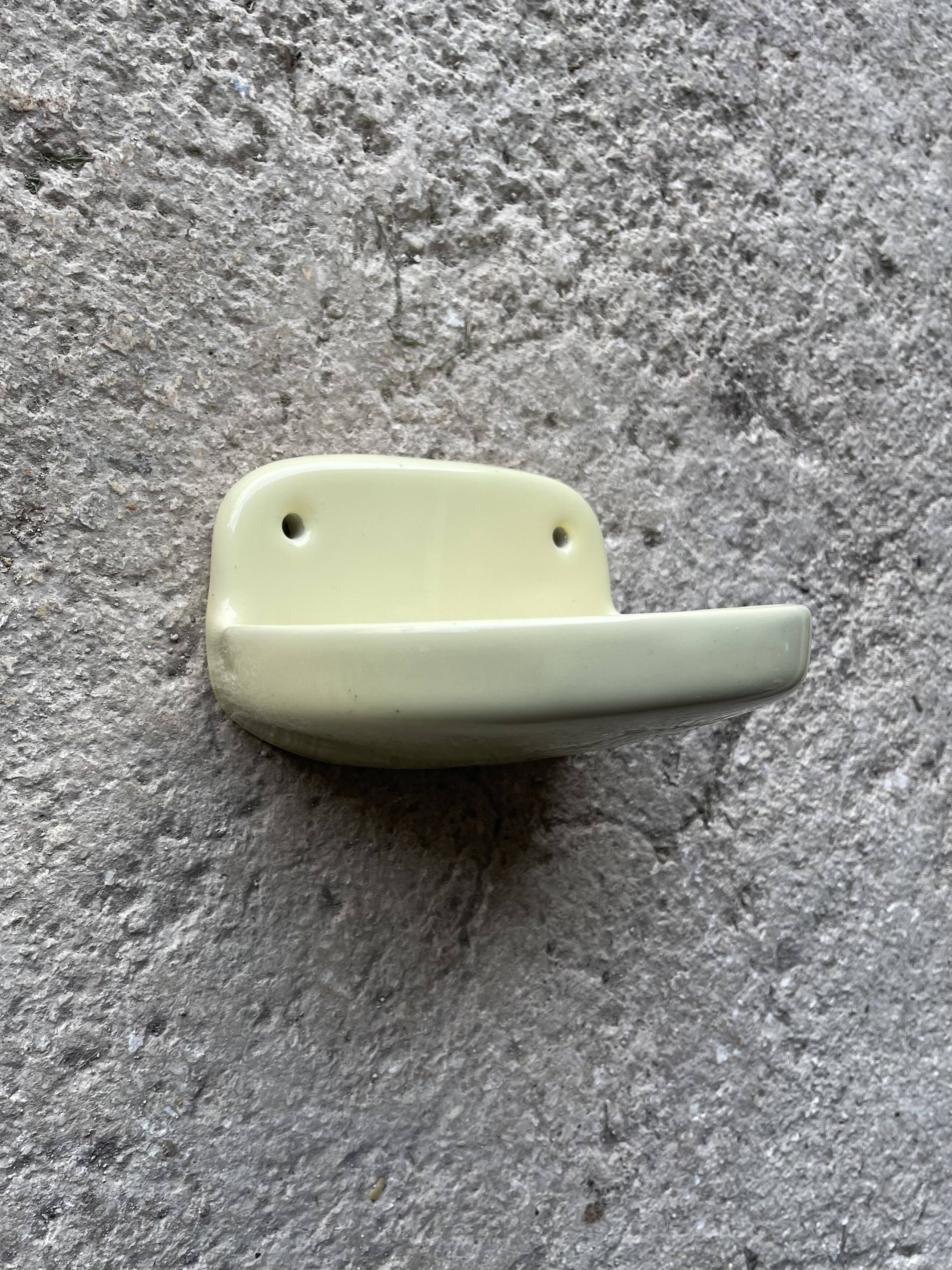 Vintage ceramic wall mounted soap dish