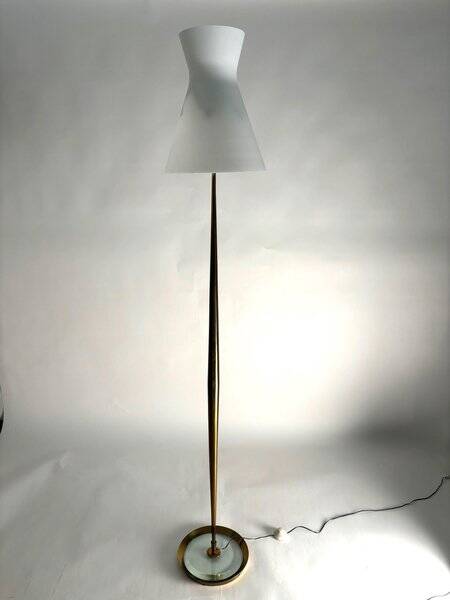 Floor Lamp Mod. 2156 attributed to Max Ingrand for Fontana Arte, Italy, 1950s
