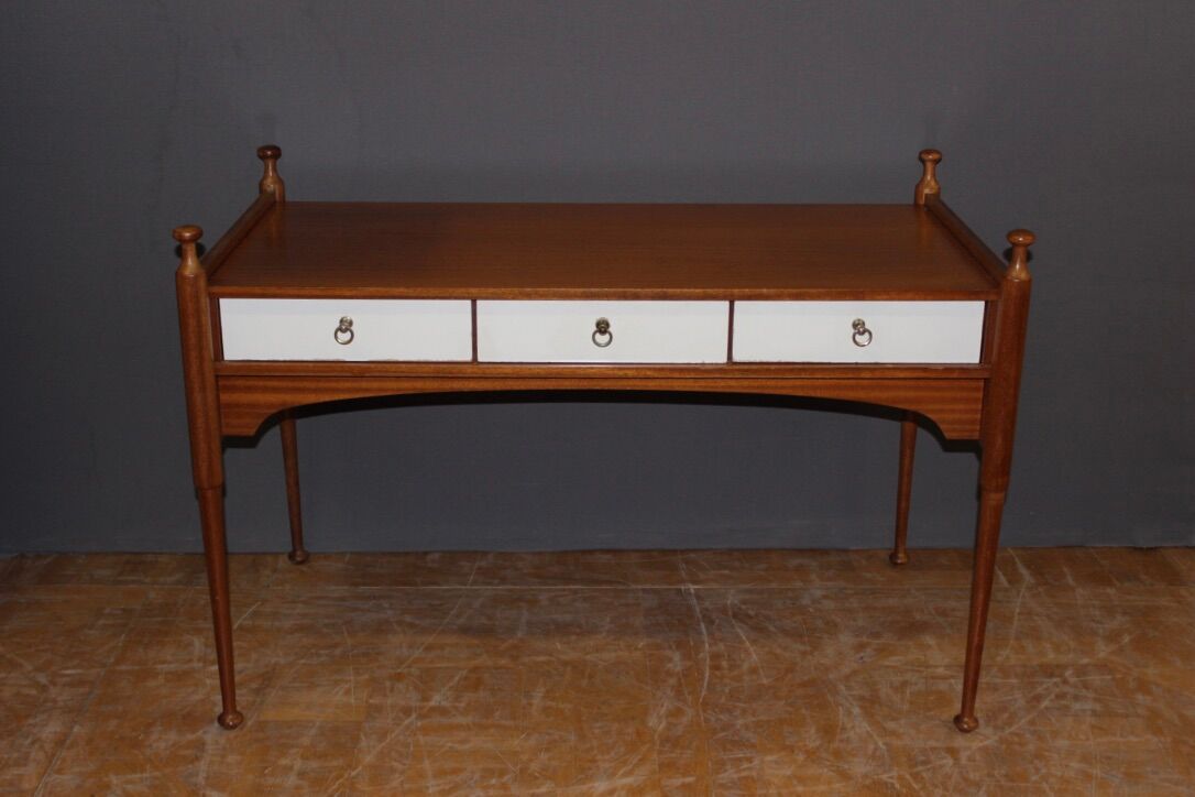 Flat Desk Three Drawers And Lacquer Maison Gauthier Around 1960