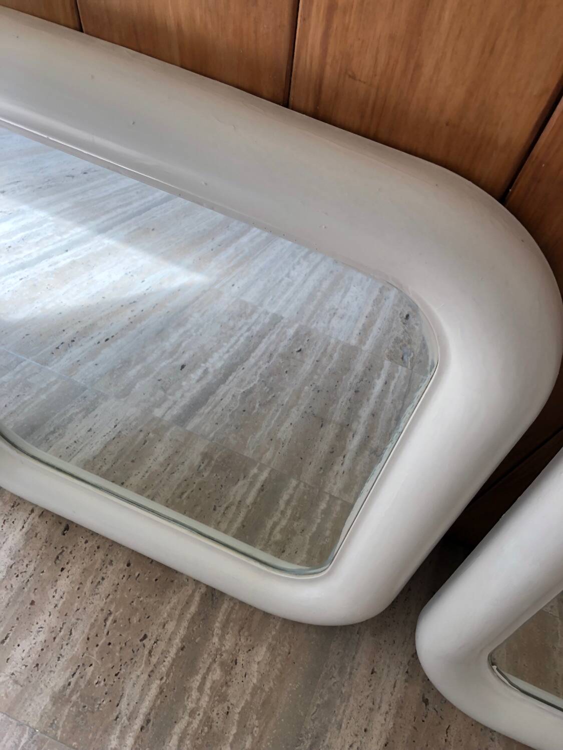 Miroir design vintage - Studi Artemide Milano - Modèle Delfo - Designer Sergio Mazzo