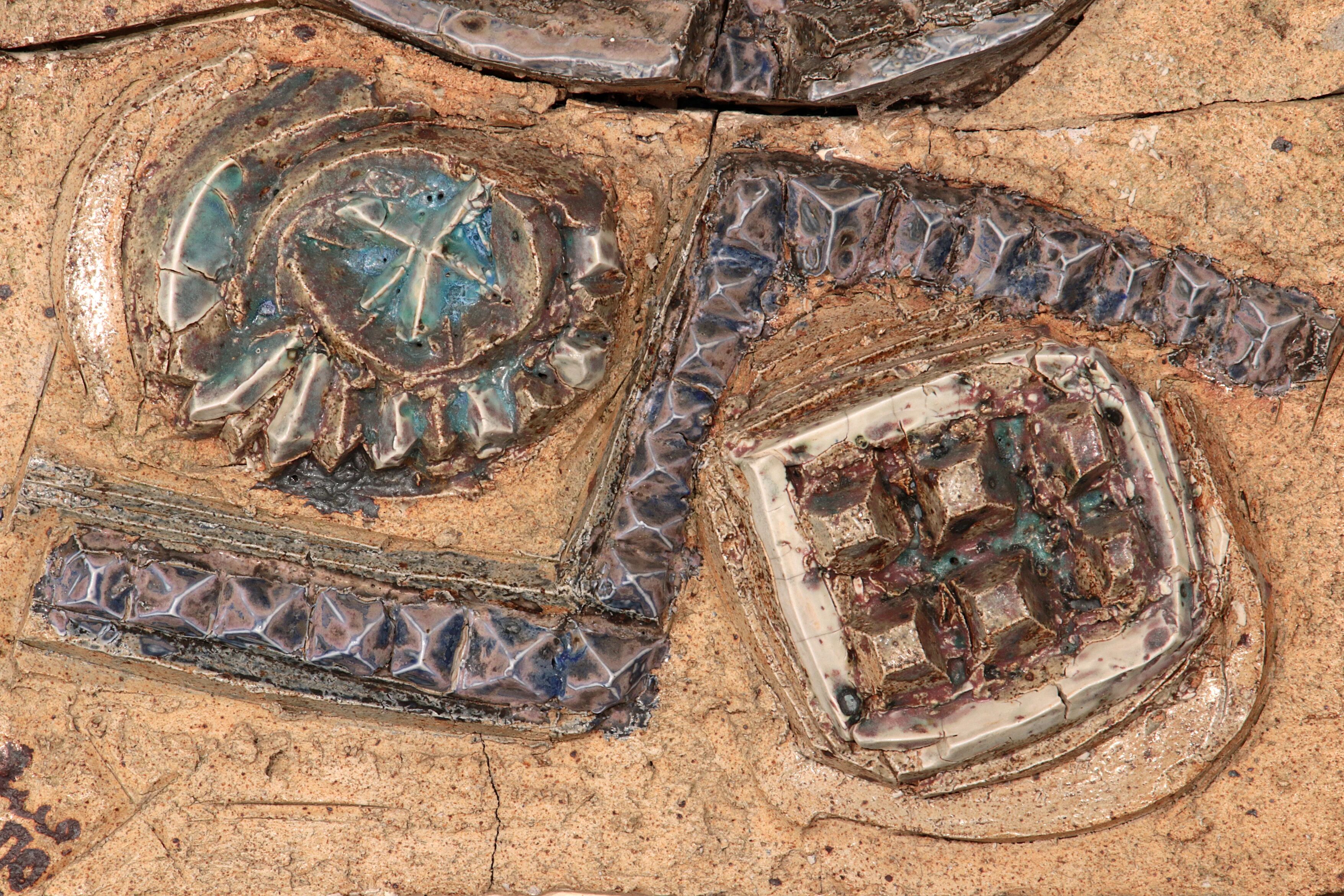 Very rare and large wall tile from Tue Poulsen 1970