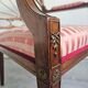 Fauteuil Empire Français en Acajou tapissé