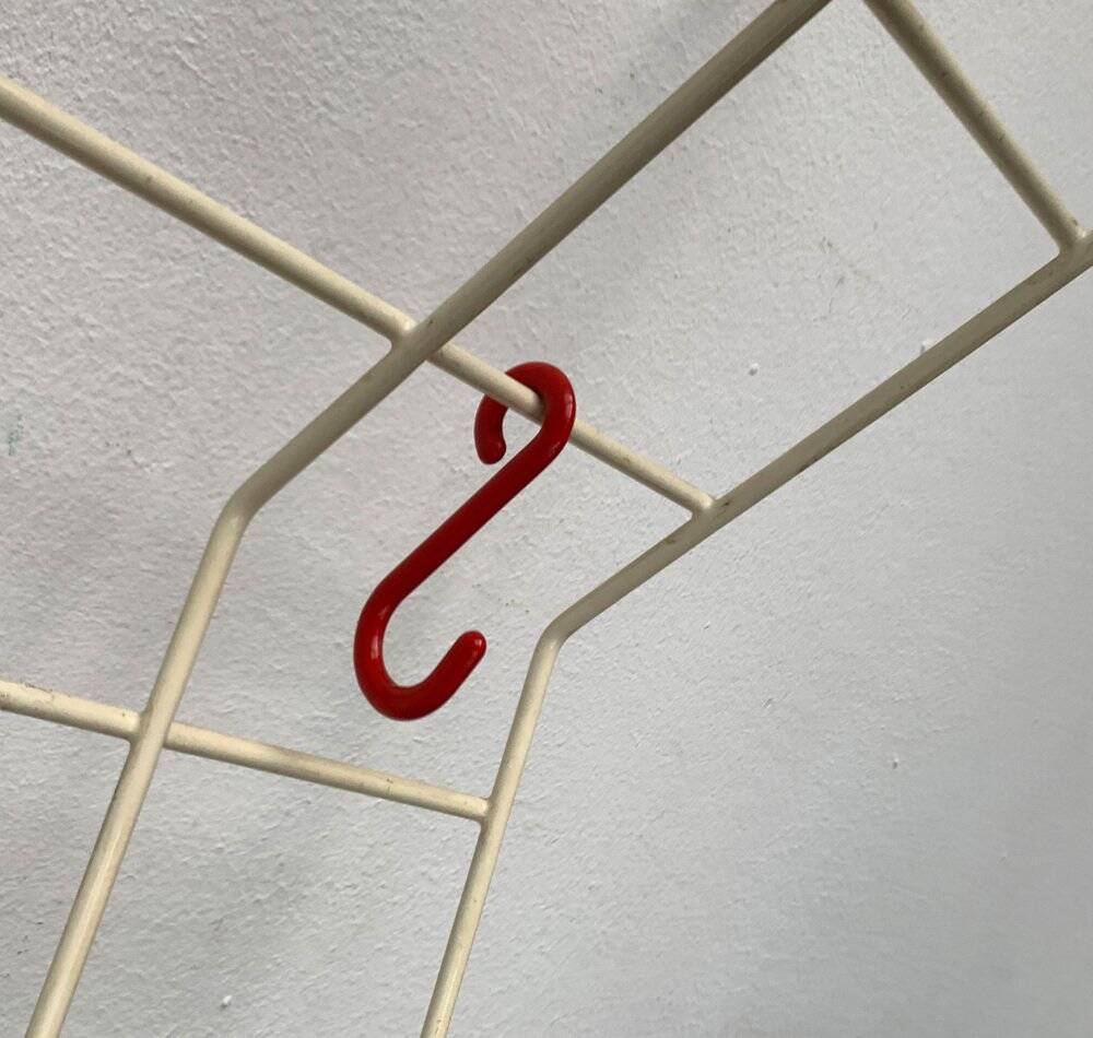 German minimalist Mid-Century coat rack in rope, 1960s