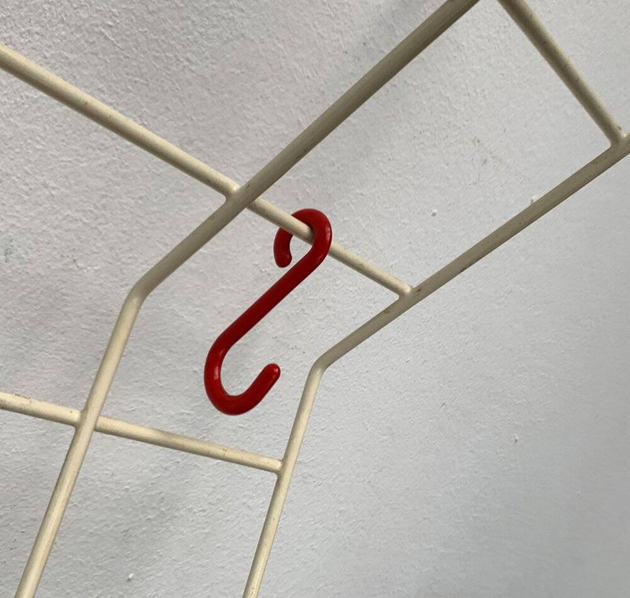 German minimalist Mid-Century coat rack in rope, 1960s