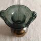 Murano Vintage 1960 Vase Amphora - Black Gold Silver - Original Label