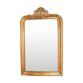 Gold leaf mirror, 80x132cm