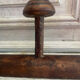 Wall-mounted wooden coat rack with 6 hooks