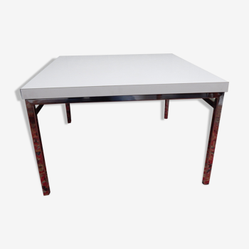 Table basse chromé vintage design 70