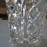 Vase vintage crystal mold czechoslovakia years 50