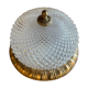Vintage glass and brass ceiling lamp