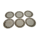 6 plates in earthenware HBCM Creil and Montereau diam 23 cm