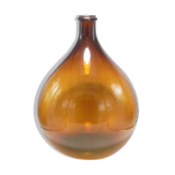 Demijohn in amber glass