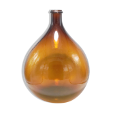 Demijohn in amber glass