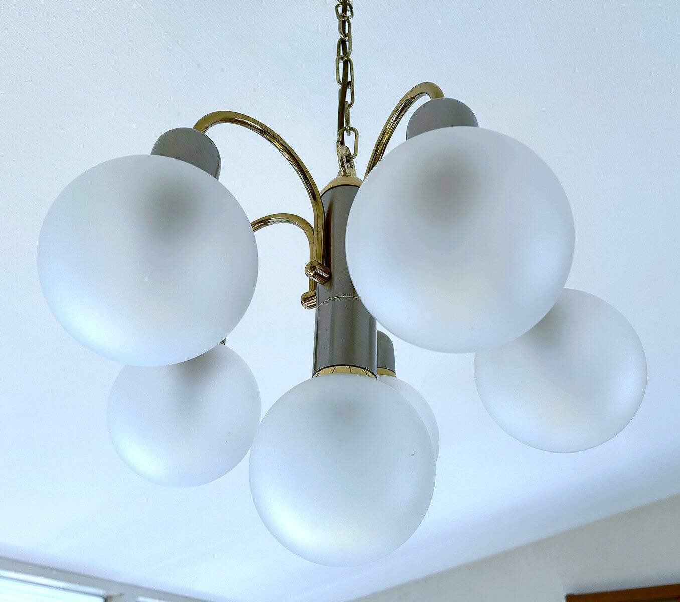 Lustre vintage de l'ère spatiale, années 1970