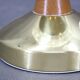Pair of 1970s Lidokov mid-century table lamps with sculpted pressed glass shades