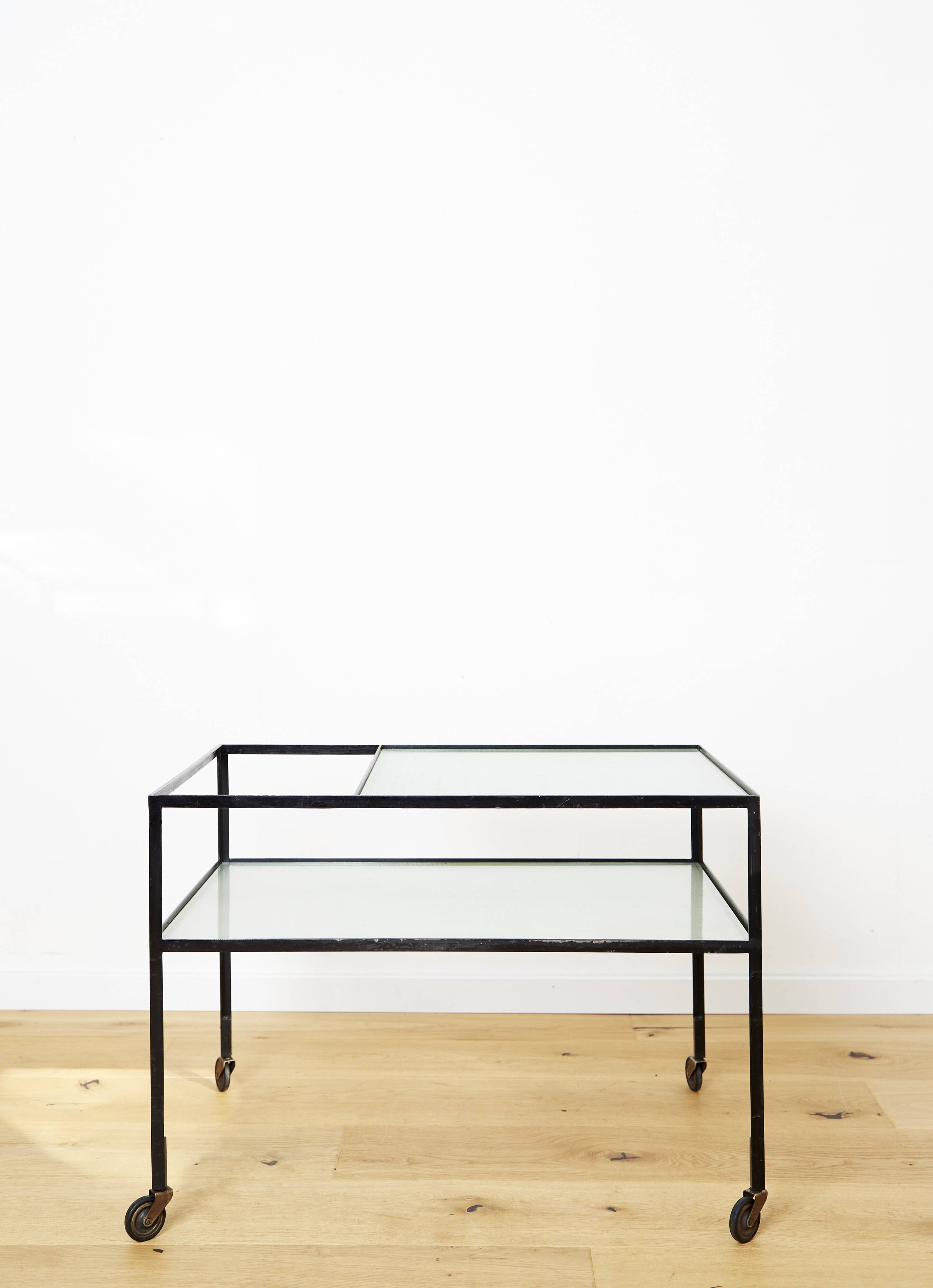 Chariot de bar Herbert Hirche pour Christian Holzäpfel, 1956