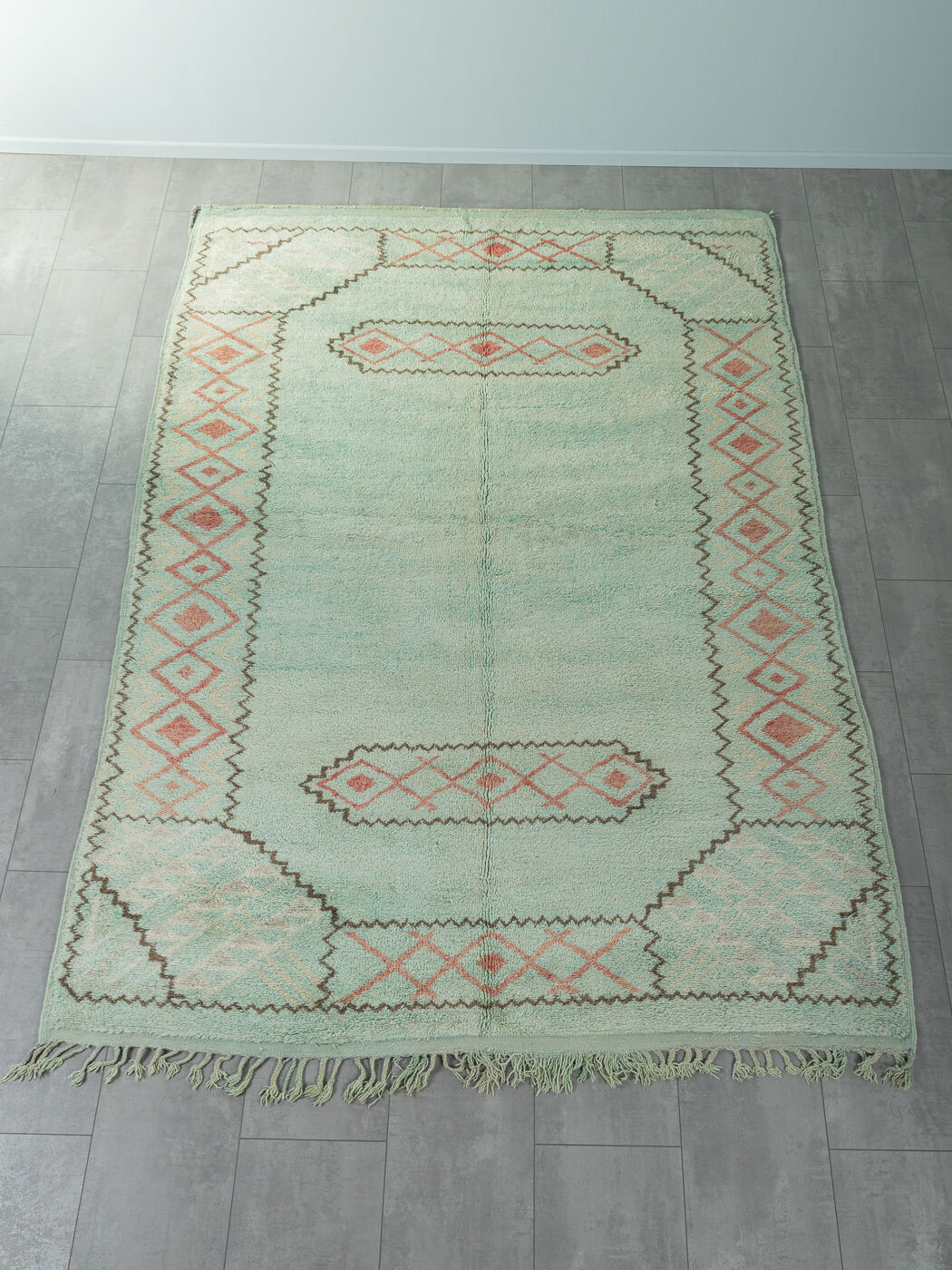 Vintage beni mrirt, berber rug, 205 x 305