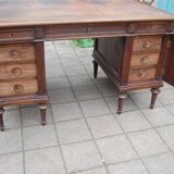 Napoleon III chest of drawers desk in walnut from the 19th century