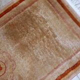 Handmade Chinese vintage carpet 64cm x 128cm 1970s