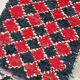 Moroccan carpet red/black - 76 x 253 cm