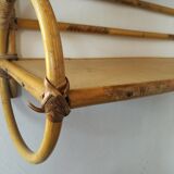 Rattan shelf