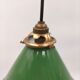 Old enamelled sheet metal lamp