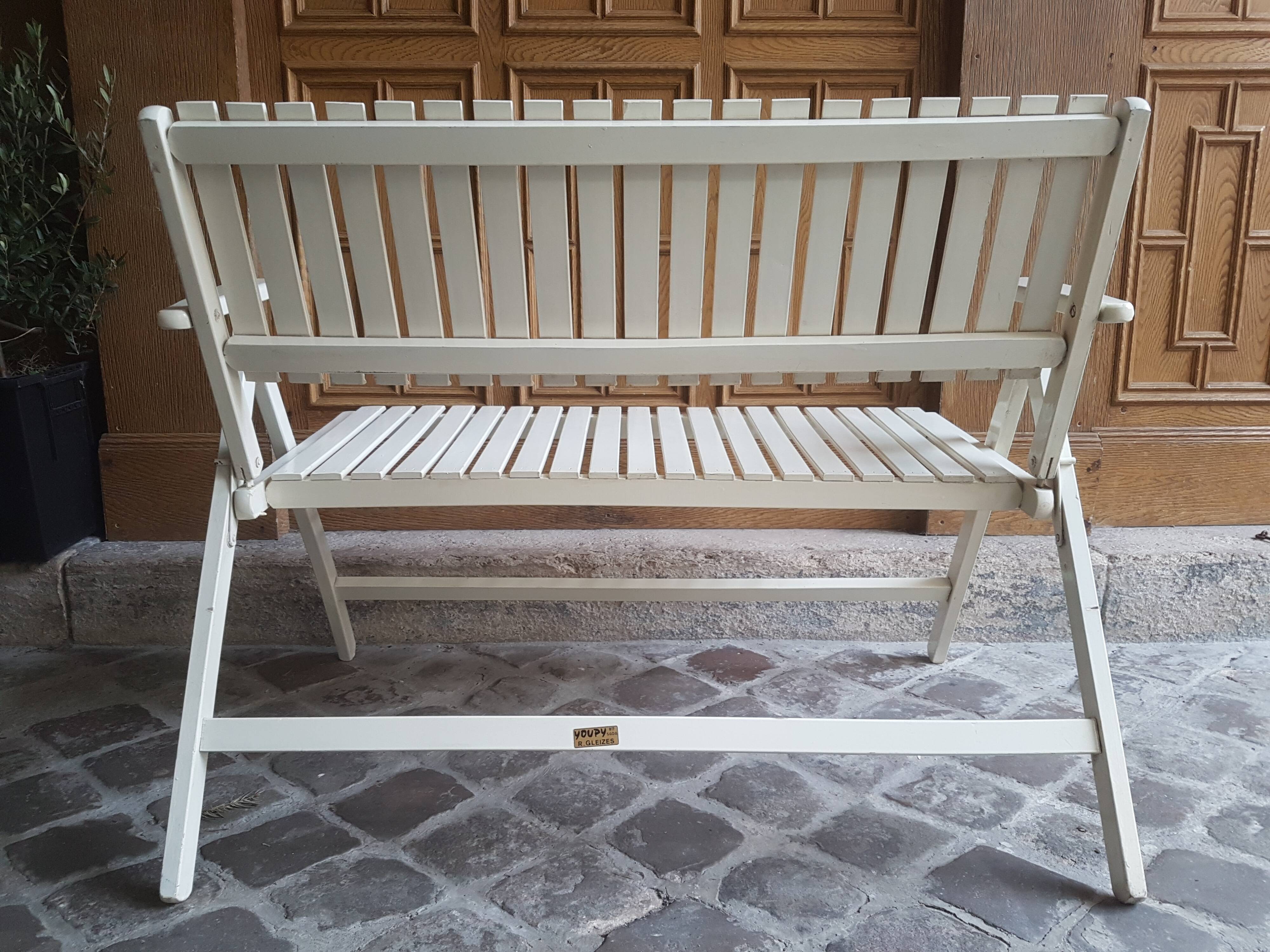 Banc pliable Youpy de R.Gleizes vintage