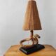 Vintage 1950s table lamp in rope – in the style of Audoux & Minet