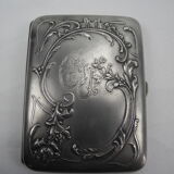 solid silver cigarette case vermeil nineteenth sterling silver cigarette case