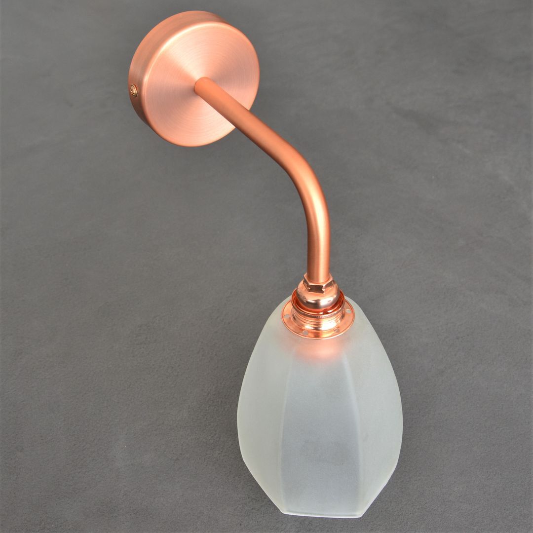 Hexagonal vintage wall lamp