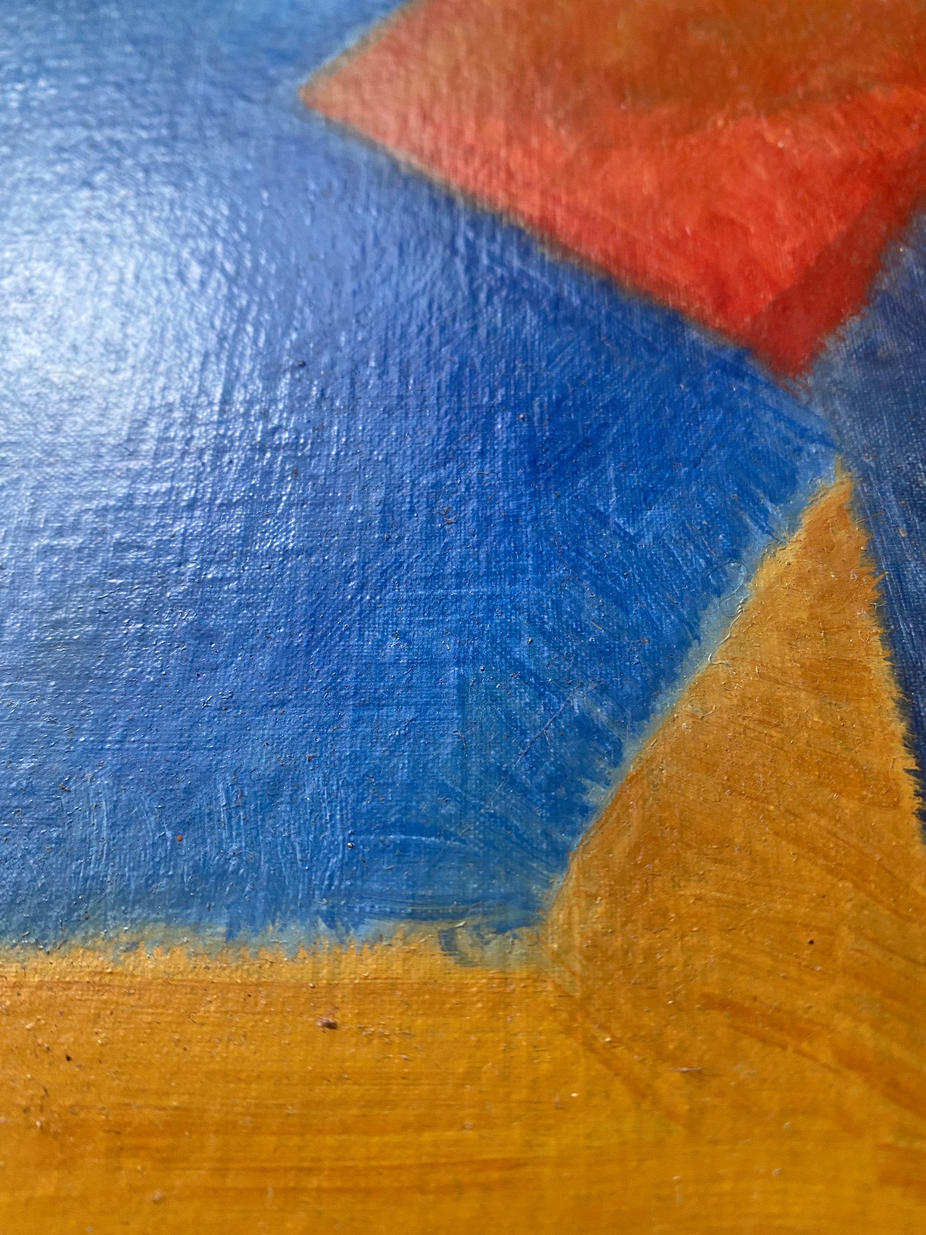 Table "Abstraction" HSP signed J. Bergeron 1965 ec. Poliakoff