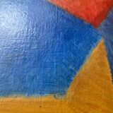 Table "Abstraction" HSP signed J. Bergeron 1965 ec. Poliakoff